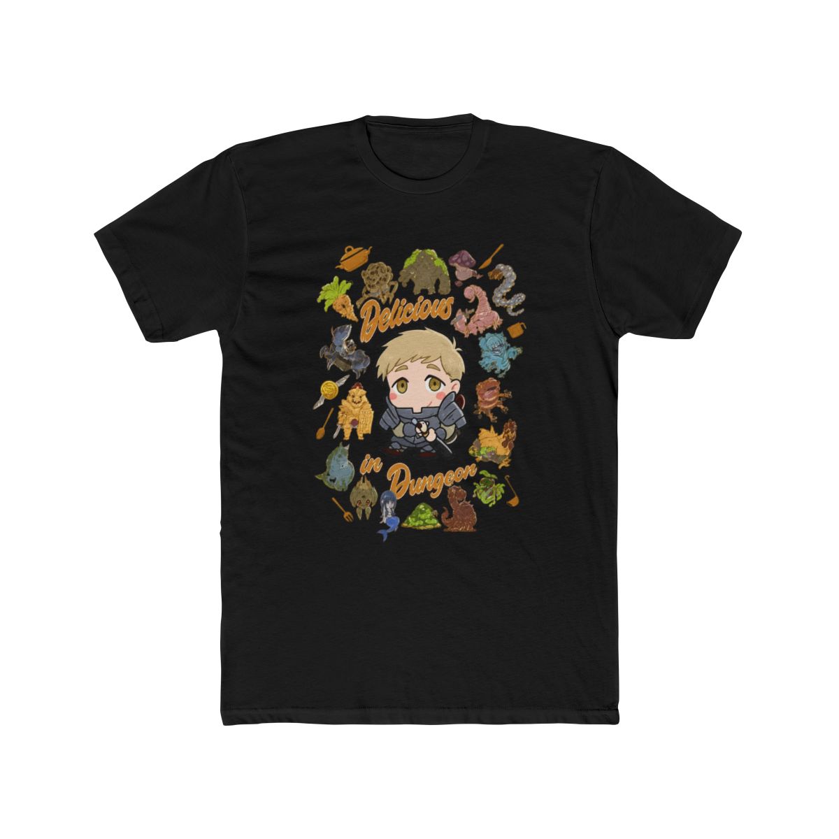 Delicious In Dungeon Laios Chibi Boyfriend Fit Girls T Shirt - alternate angle 3, merchandise