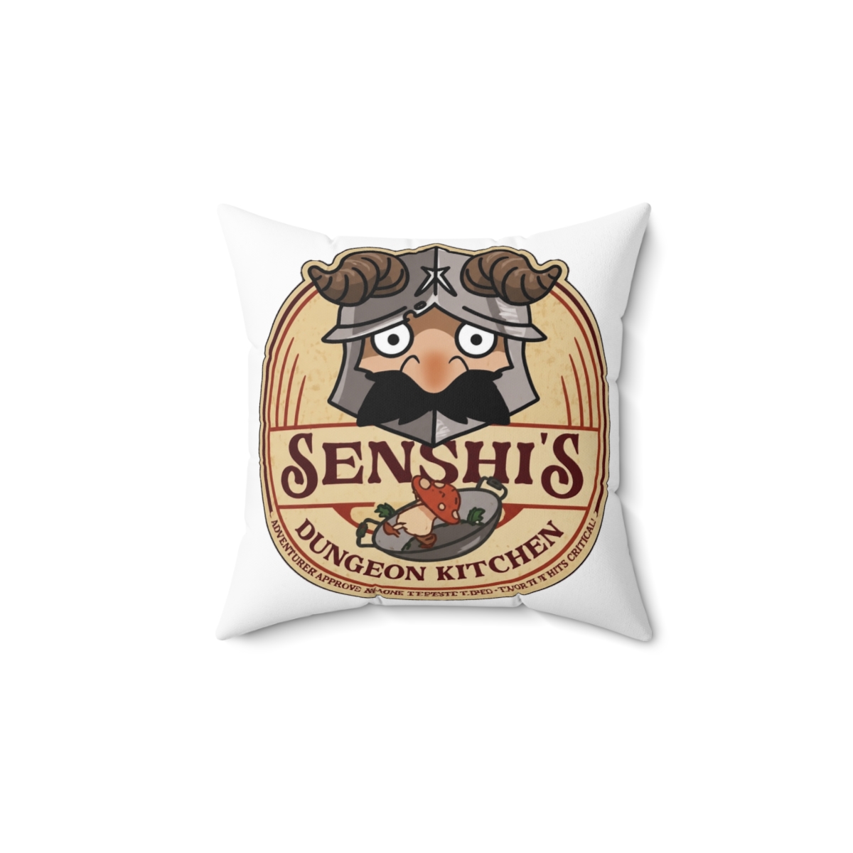 Delicious In Dungeon Senshi Kitchen Throw Pillow