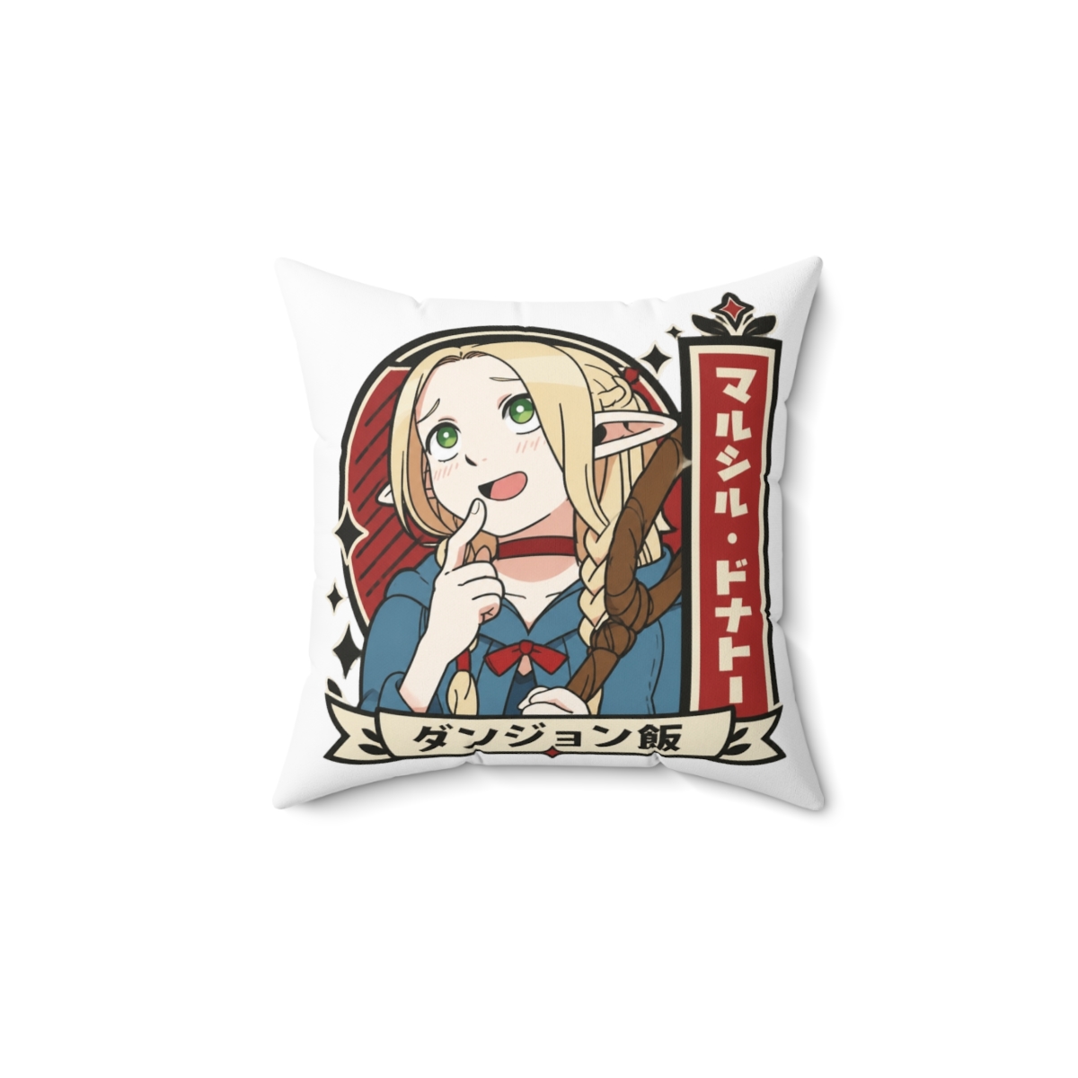 Delicious In Dungeon Marcille Donato The Elf Mage Throw Pillow