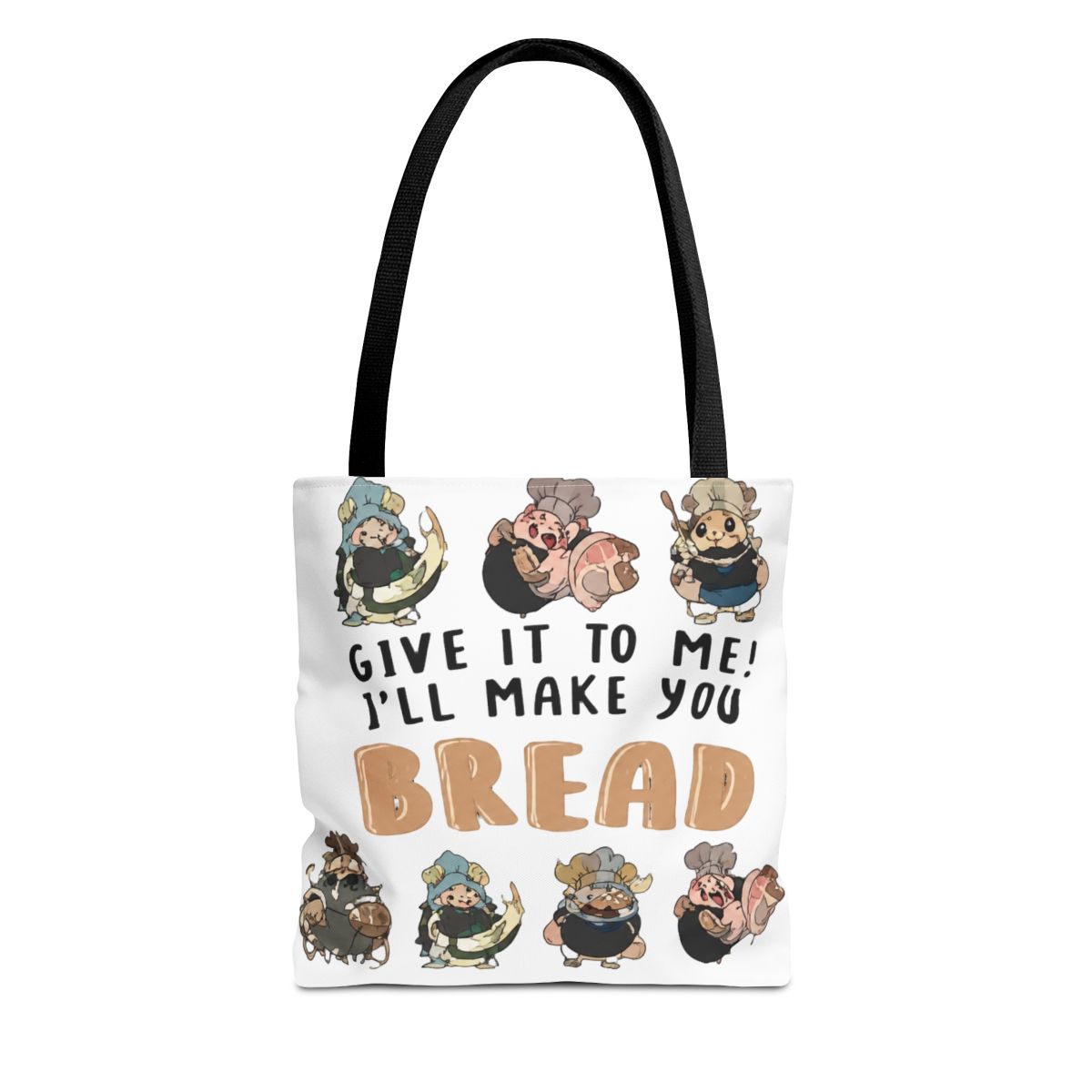 JXGZSO Dungeon Anime Lover Gift Give It To Me I'll Make You Bread Dungeon Meshi Characters Crossbody Bag Dungeon Foodie Gift | Delicious in Dungeon